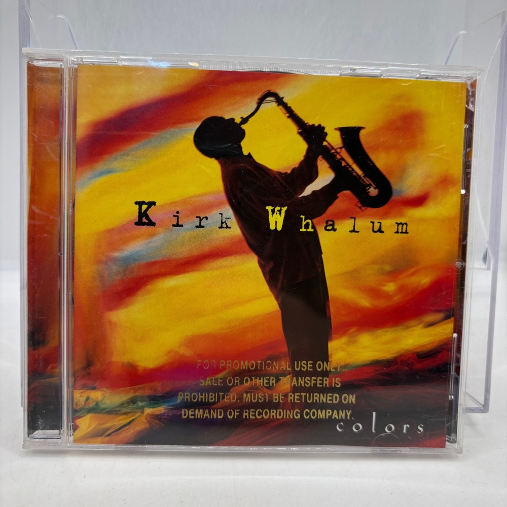 Kirk Whalum Colors CD 1997 Warner Bros Smooth Jazz 9362-46809-2 Promo Copy